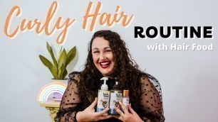 'My Fine Curly Hair Routine with Hair Food'