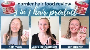 'GARNIER ULTIMATE BLENDS HAIR FOOD 3-IN-1 TREATMENT| application and review'