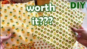 'DIY Beeswax Food Wraps- Are they worth it?'