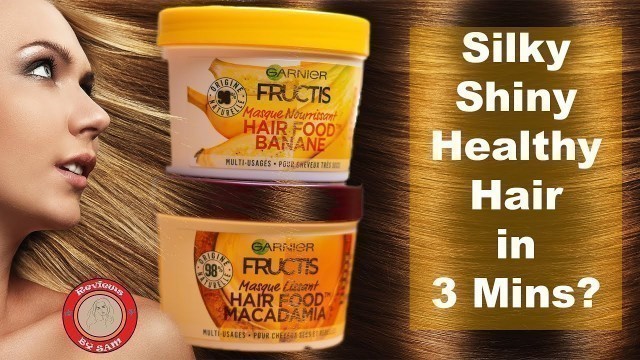 'Results in First Use-# Garnier Fructis Hair Food Banana/ Hair Food Macadamia - Honest Review'