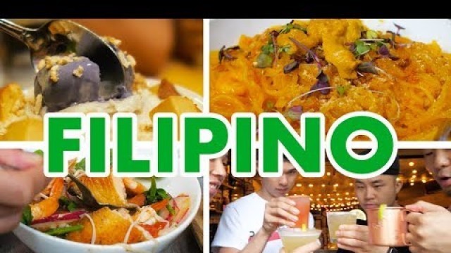 'FILIPINO FOOD CRAWL IN NYC (Traditional VS Fusion) | Fung Bros'