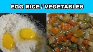 'EGG RICE WITH VEGETABLES ( CHINES FOOD, PILIPINO RECIPE ) | LOVEFREEDOM TV'