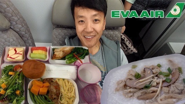 'EVA Airline PREMIUM ECONOMY Food Review & First Day in Philippines!'