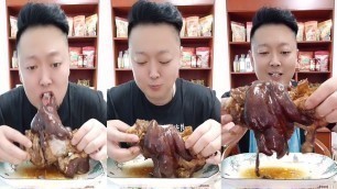 'Chines food Eating Show sheep head, Goat head , Sheep and Goat brain with delicious eating sound #3'