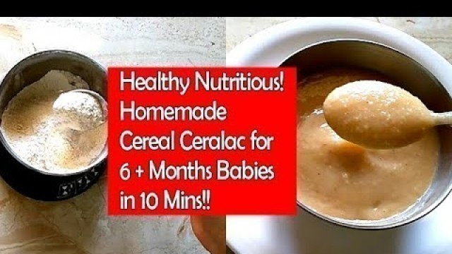 'இனி சுலபமாக வீட்டிலே செர்லாக் செய்யலாம் | 6+ Months Baby Homemade Cereal Cerelac in Tamil'