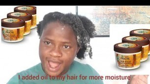 'Garnier fructis hair food macadamia (deep conditioner on natural hair'