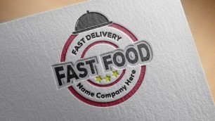 'Fast Food Logo Design in Adobe Illustrator | Restaurant Logo | Illustrator Tutorial'