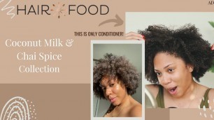 '✨WASH DAY✨ using HAIR FOOD | Coconut Milk & Chai Spice Collection | Faceovermatter'