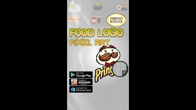 'Food Logo Color By Number Pixel Art Book.'