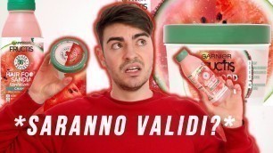 'PARRUCCHIERE PROVA LA NUOVA LINEA DI GARNIER HAIRFOOD ALL\'ANGURIA || NIKOOOLASH'