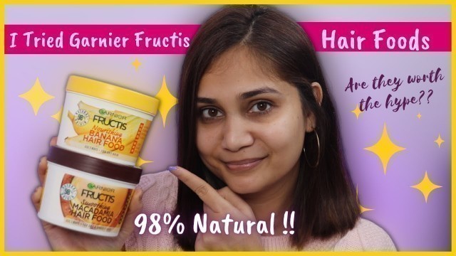 'I Tried Garnier Fructis Hair Food on My Dry Hair & This Happened ! Garnier Fructis Hair Food Review'