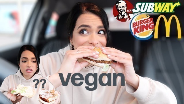 'VEGAN FAST FOOD DRIVETHROUGH REVIEW *uk edition 2021* | Simran Kaur'