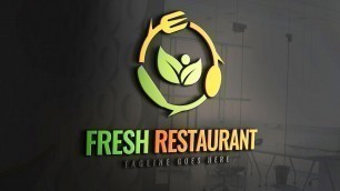 'Restaurant Logo Design Illustrator | Food Logo Design Illustrator | Adobe Illustrator Tutorial'