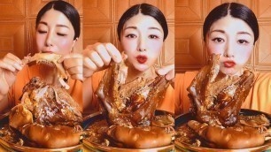 'Asmr Chines food Eating Show sheep head, Goat head , Sheep and brain with delicious eating sound #1'