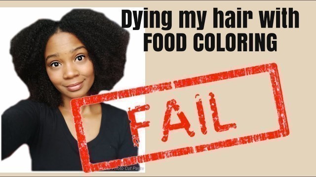 'Dying my hair with FOOD COLOURING | EPIC FAIL'