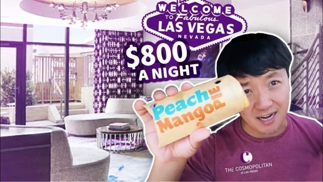 '48 HOUR The Cosmopolitan Hotel LANAI SUITE & FOOD REVIEW & Trying JOLLIBEE Las Vegas'