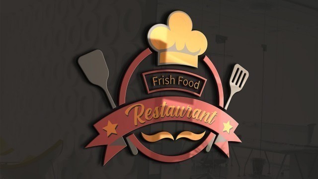 'How to create restaurant & food logo||Logo design in Illustrator CC||Illustrator logo Tutorial-2022'