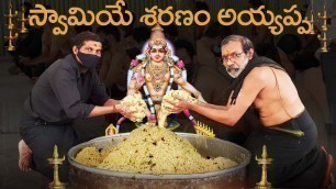 'Donating FOOD to AYYAPPA DEVOTEES | స్వామియే శరణం అయ్యప్ప | Food Monks'