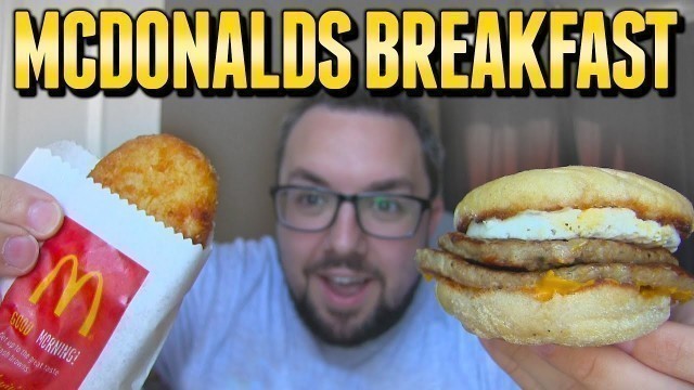 'McDonald\'s UK Breakfast Review & Mukbang'