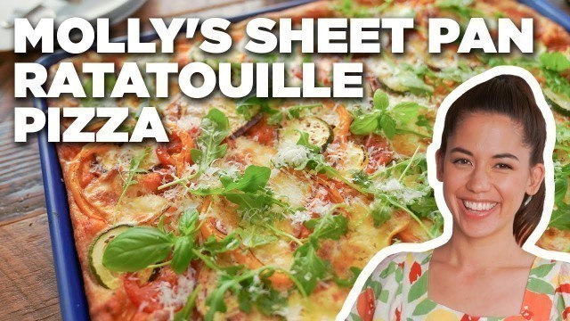 'Molly Yeh\'s Sheet Pan Ratatouille Pizza | Girl Meets Farm | Food Network'