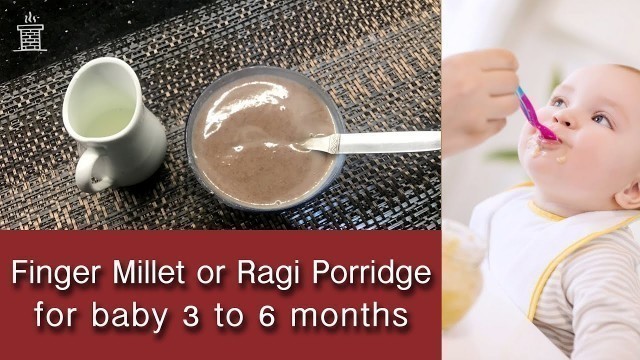 'Finger Millet or Ragi Porridge | For baby 3 to 6 months |'