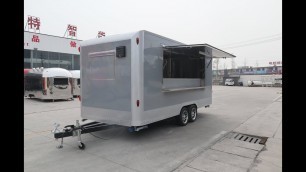 'Customized mobile food truck food cart box trailer for serving tacos'