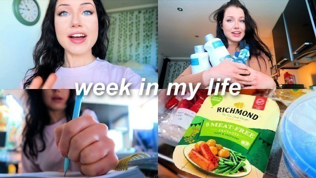 'week in my life | new hair, food shopping + university classes start!!'