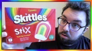 'Skittles Stix Ice Cream Lolly Review'