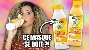 'J’ESSAIE DES SMOOTHIES POUR CHEVEUX HAIR FOOD GARNIER'