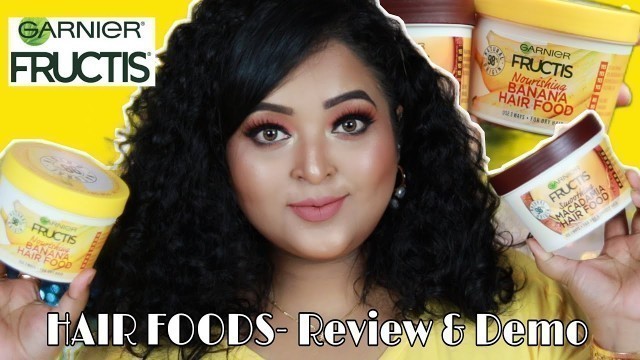 '*New*GARNIER FRUCTIS HAIR FOODS| Banana Hair Food &Macadamia Hair Food| 3in1 HAIR MASK REVIEW & DEMO'