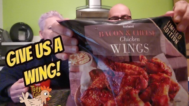 'ICELAND LIMITED EDITION BACON & CHEESE CHICKEN WINGS | food review UK'