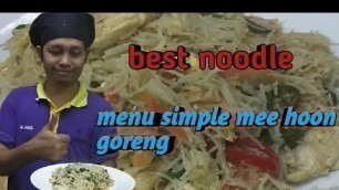 'menu simple meehoon goreng putih || beehun goreng | chines food'