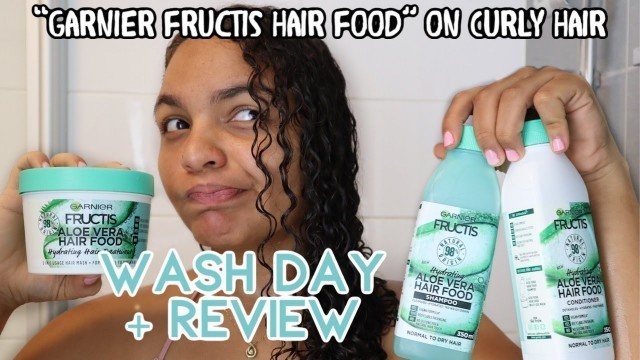 'Garnier Fructis Hair Food Line Review + Wash Day'