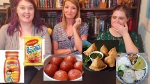 'American teachers eat INDIAN FOOD for the FIRST TIME | INDIAN MUKBANG'