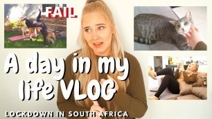 'Day in the life VLOG | funny fails, pets and fun during lock-down'