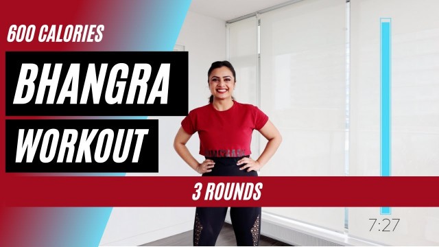 '600 Calorie BhangraFit Workout | Fat Burning Dance Workout | DJ Frenzy #BhangraFit #JassieGill'