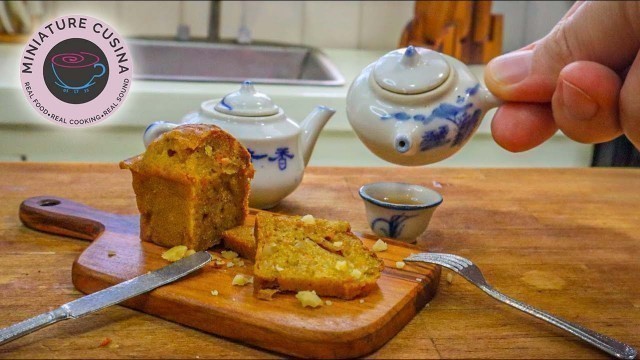 'Amazing Carrot Cake Loaf | Mini Real Toy Food Cooking | Pão de bolo de cenoura incrível'