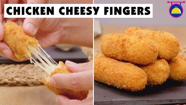 'Chicken Fingers | How To Make Cheesy Chicken Fingers | Best Party Food By Cooking Co'