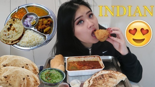 'Indian Food | Curry Mukbang | Samosa'