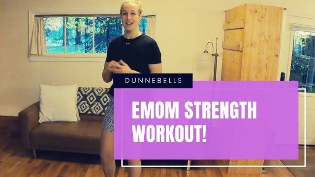 '15 minute EMOM strength workout with dumbbells || EMOM workout with Lucy Dunne'