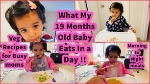 'What my 19 months old toddler eats in a day | Toddler meal ideas | What my baby eats in a day/NRIMOM'