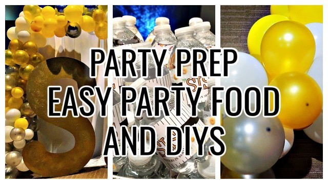 'PARTY PREP VLOG | Decor Setup and Simple Party Food Ideas'