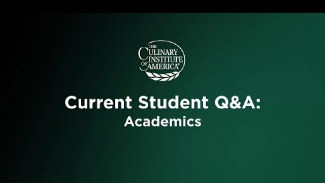 'Current CIA Student Q&A: Academics'