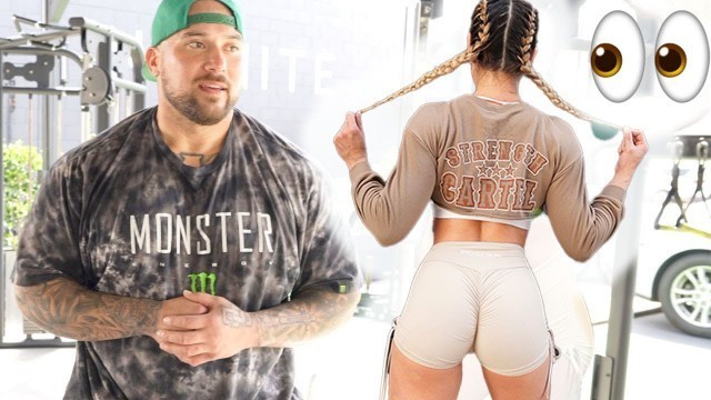 'SHREDDED FITNESS GIRL CALLS OUT BIG BOY'