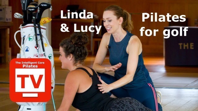 'Pilates for golf Linda & Lucy exercise indoors'