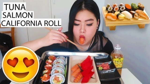 'SUSHI I MUKBANG | ASMR | EATING SOUNDS'