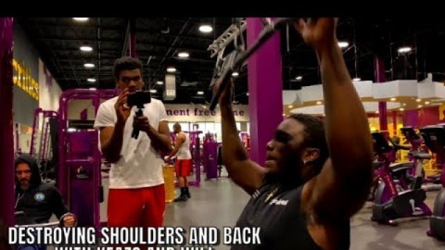 'INTENSE BACK AND SHOULDER WORKOUT X PLANET FITNESS | W. KFAZO AND WILL | CUTTING SEASON'