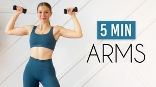 '5 MIN TONED ARMS WORKOUT (Sculpt & Define)'