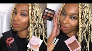 'Black Girl Tries Kylie Jenner Makeup | First Impression / Review'