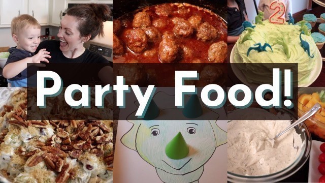 'Party Food | Easy Appetizers | Meatballs | Grape Salad'